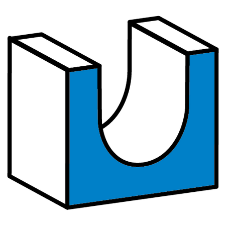 Frez do rowków długi typu U, HM, 25.4 x 22.5 mm, trzpień 8 mm