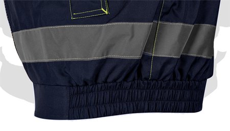 Kurtka robocza ostrzegawcza 3w1, ocieplana, żółto-granatowa, rozmiar XL