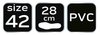 Kalosze PVC, rozmiar 42
