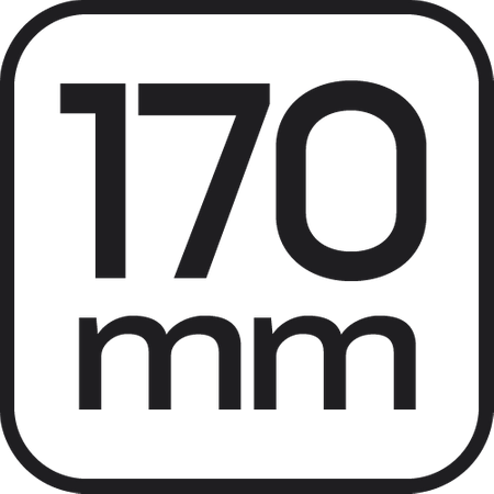 Szczypce segera do pierścieni osadczych 170 mm, wewnętrzne, wygięte