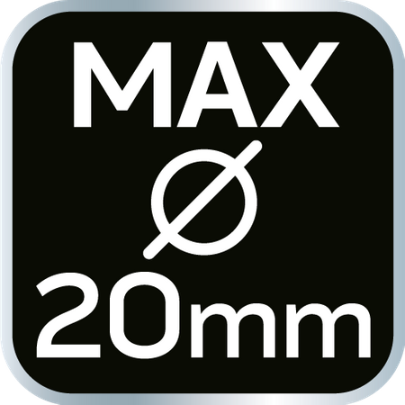 Sekator by-pass 210 mm, zakres do 20 mm, materiał: PP, uchwyt pokryty gumą TPR