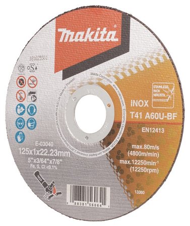 TARCZA TNĄCA 125*1*22MM EXTRA CIENKA