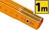 Miara składana drewniana 1 m, żółta