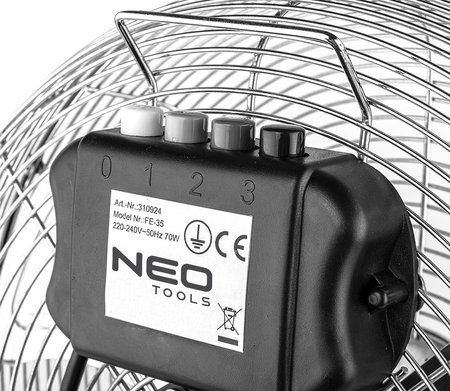 Wentylator podłogowy 50W, średnica 30 cm, 3 prędkości nawiewu