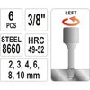 ZESTAW WYKRĘTAKÓW DO SZPILEK 6 CZĘŚCI 3/8''