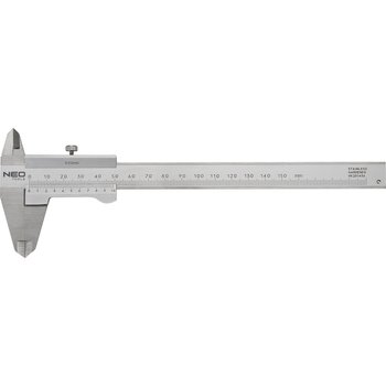 Suwmiarka z certyfikatem DIN, 150 mm, stal nierdzewna
