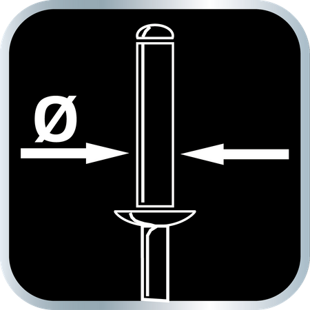 Nitownica czołowa do nitów stalowych i aluminiowych 3.2/4.0/4.8/6.0/6.4 mm