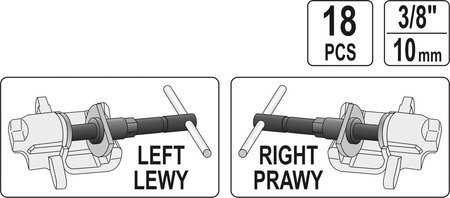 ZESTAW SEPARATORÓW DO ZACISKÓW HAMULCOWYCH 18 CZĘŚCI