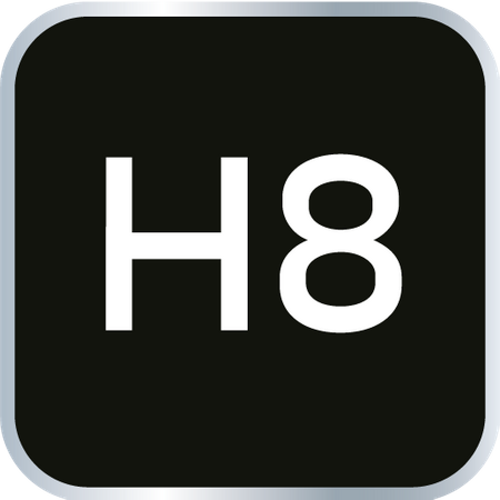 Końcówka sześciokątna na nasadce 1/2", H8 x 55 mm