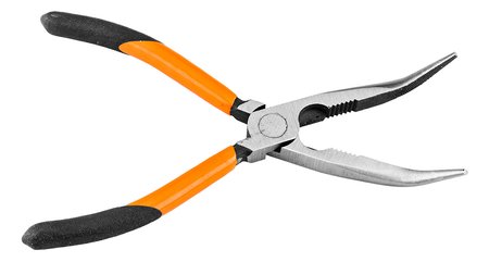 Szczypce wydłużone wygięte 200 mm