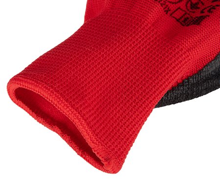 Rękawice robocze, poliester pokryty lateksem (crincle), 3121X, rozmiar 7 (karta)