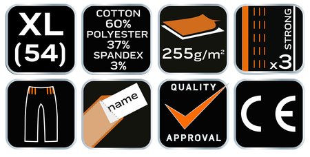 Ogrodniczki robocze Camo URBAN, rozmiar XL