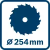 Bosch GCM 254 D Piła ukośnica 1800 W 254 mm