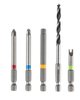 Zestaw Energy+ w walizce aluminiowej: wiertarko wkrętarka 2x18V/2.0Ah, 10 mm, zdejmowany uchwyt + 109 akcesoriów