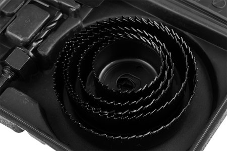 Otwornice do drewna z adapterem 51 - 102 mm, zestaw 8 szt.