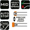 Miara zwijana stalowa Super Black 3 m x 16 mm, auto blokada, dwa przyciski stop, magnes