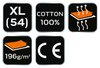 Koszulka polo DENIM, czarna, rozmiar XL