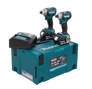 ZESTAW COMBO LI-LON 18V DTS141+DTW170 2*5.0AH + ACC