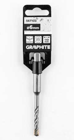 Wiertło do betonu SDS Plus z podwójną spiralą 6 x 110 mm