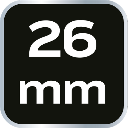 Nasadka sześciokątna długa 1/2", 26 mm