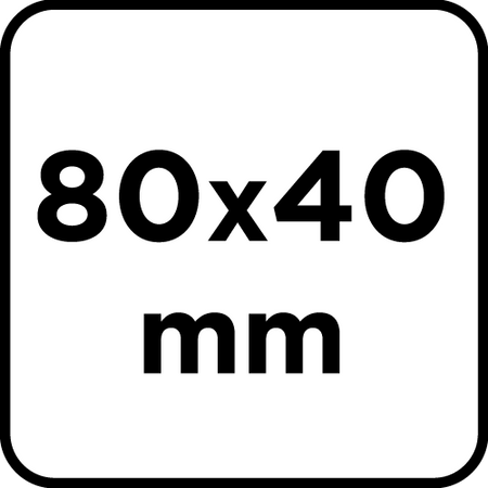 Ściernica listkowa trzpieniowa 80 x 40 x 6 mm, P40