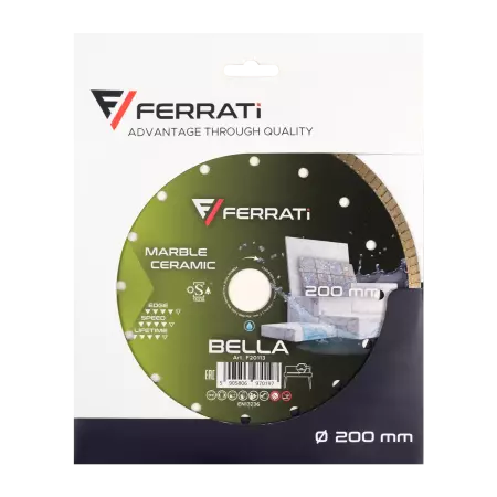 Ferrati BELLA tarcza diamentowa tnąca 200mm