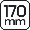 Szczypce segera do pierścieni osadczych 170 mm, zewnętrzne, wygięte