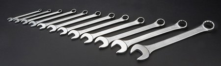 Klucze płasko-oczkowe 6-22 mm, zestaw 12 szt.