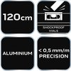 Poziomnica aluminiowa S 300, 3 libelle, 120 cm