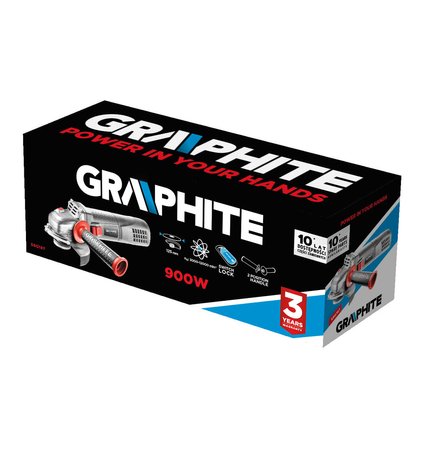 Szlifierka kątowa 900W, tarcza 125 x 22.2 mm, obroty 3000-12000 min⁻¹