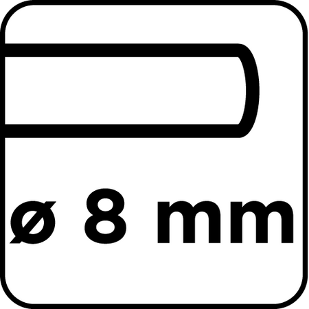 Frez do drewna prosty, dwuostrzowy, widiowy, 12 x 25 mm, trzpień 8 mm