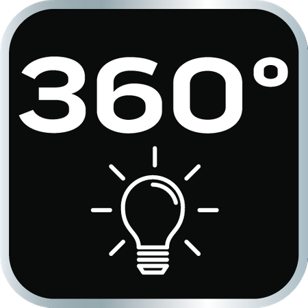 Lampa podwójna 360 stopni 2x4300lm