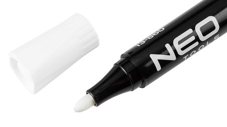 Marker budowlany, biały, permanentny, wodoodporny, olejowy, wielokrotność 12 szt.