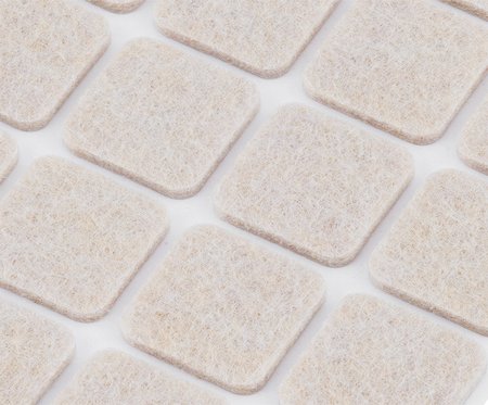 Podkładki filcowe samoprzylepne, jasnobrązowe 20x20 mm, 20 szt.