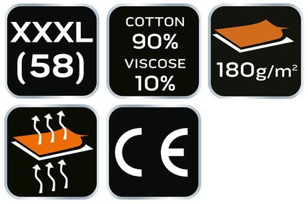 Koszulka z długim rękawem, szara, rozmiar XXXL