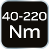 Klucz dynamometryczny dwukierunkowy 1/2", 40-220Nm