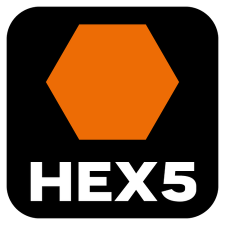 Bity udarowe HEX5 x 25 mm, 2 szt.