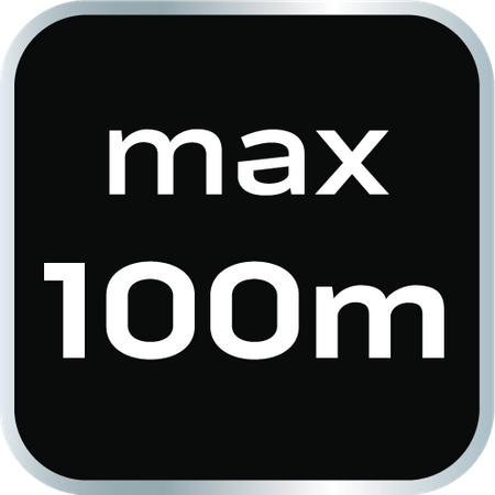 Dalmierz laserowy, zasięg 100 m, IP54