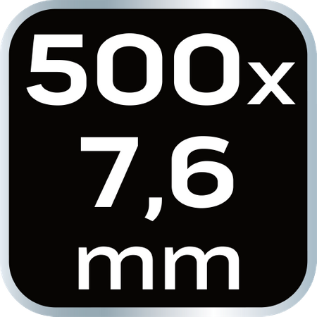 Opaski zaciskowe 7.6 x 500 mm, 75 szt., białe