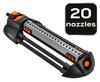 Zraszacz oscylacyjny, funkcja wyłączania dysz, 20 dysz, regulacja siły strumienia