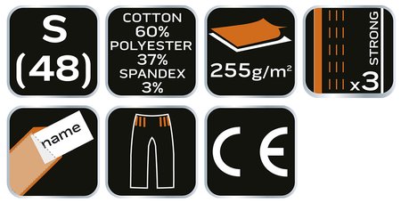 Ogrodniczki robocze CAMO Navy, rozmiar S