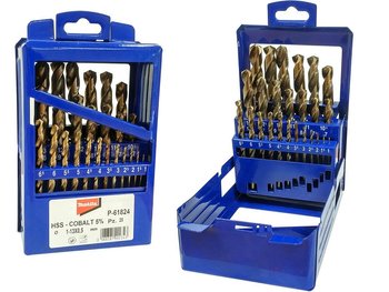 ZESTAW WIERTEŁ DO METALU HSS-CO 5% DIN338 25SZT