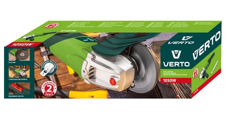 Szlifierka kątowa 1050W, tarcza 125 x 22.2 mm, obroty 10 500 min⁻¹