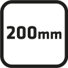 Sekator ogrodowy basic 200 mm, średnica cięcia 10 mm