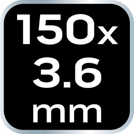 Opaski zaciskowe EXTREME 3.6 × 150 mm, białe, 20 szt.