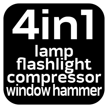 Lampa akumulatorowa 800 lm z kompresorem