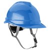 Hełm przemysłowy z paskiem podbródkowym, niebieski