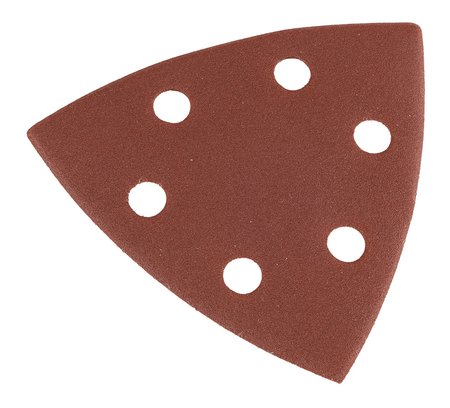 Papiery ścierne delta na rzep 93 x 93 mm, P60, 5 szt., z 6 otworami