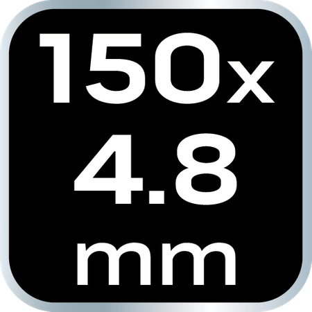 Opaski zaciskowe EXTREME 4.8 × 150 mm, czarne, 100 szt.
