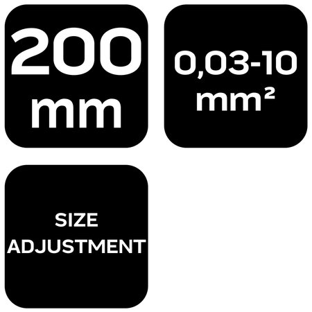 Automatyczny ściągacz izolacji 0.03-10.0 mm